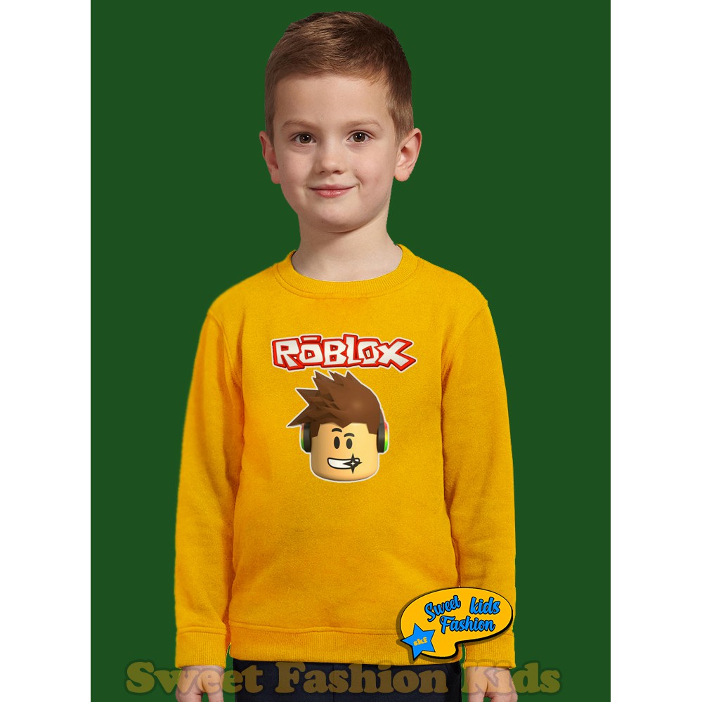 Jaket Anak Sweater Anak Roblox Head Lego