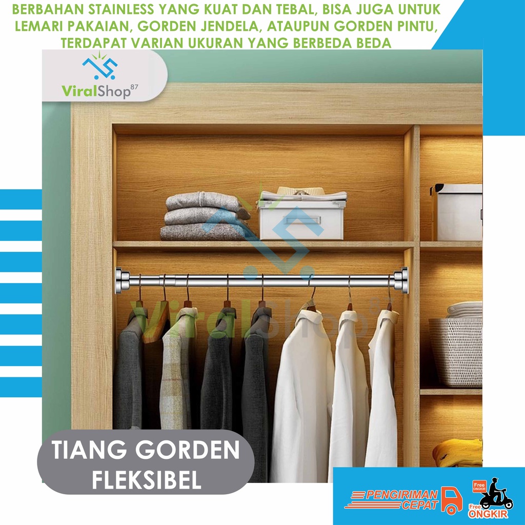 Jual Tirai Fleksibel Tiang Jendela Tiang Gorden Fleksibel Pipa