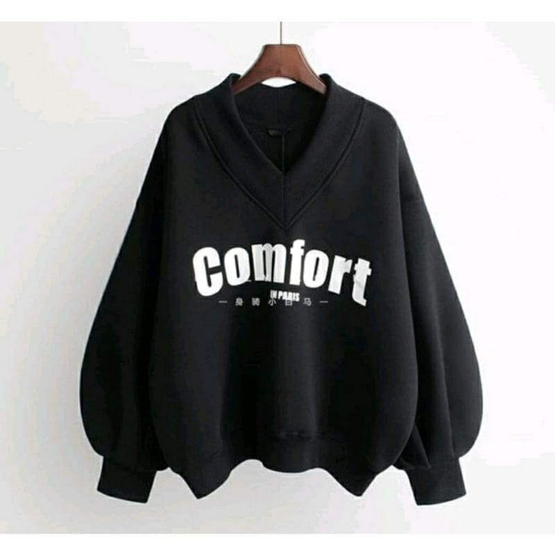 COMFORT SWEATER WANITA - SWEATER OVERSIZE BIGSIZE - SWEATER XL XXL PULLOVER