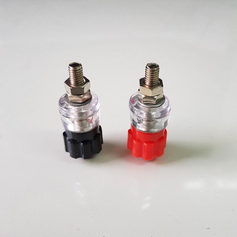 Binding Post Transparan Besar/Binding Post Speaker/ Terminal Plug Binding Post Jack