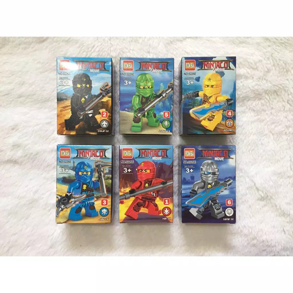 Mainan lego bentuk Ninja Go, Balok susun