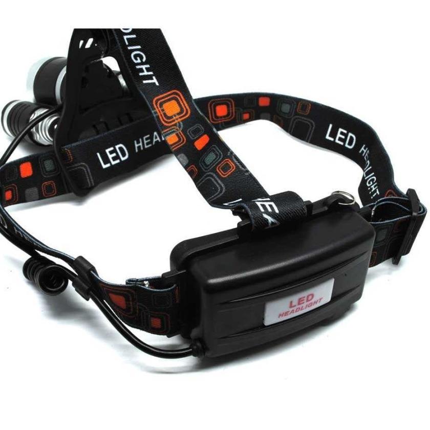 Harga lebay--Senter Kepala Headlamp 3 LED Cree XM-L 3T6 - Cree XM-L T6 5000 Lumens ZS