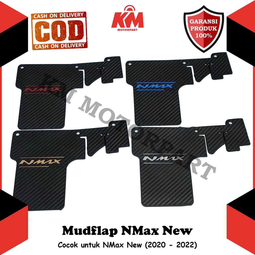 Mudflap Mud Flap NMax New 2020 2021 2022 Penahan Lumpur Model Karbon Pelindung Motor Aksesoris Variasi N Max