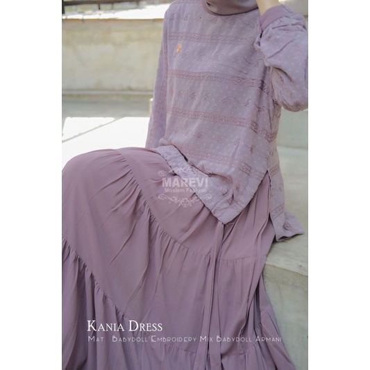KANIA DRESS BY MAREVI GAMIS TERBARU ABAYA ORIGINAL