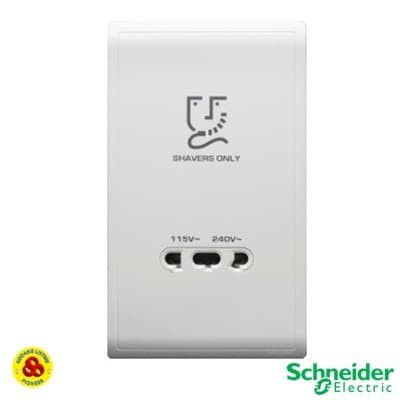 SCHNEIDER STOP KONTAK SHAVER PIENO E82T727 VERTIKAL WE 115-240V