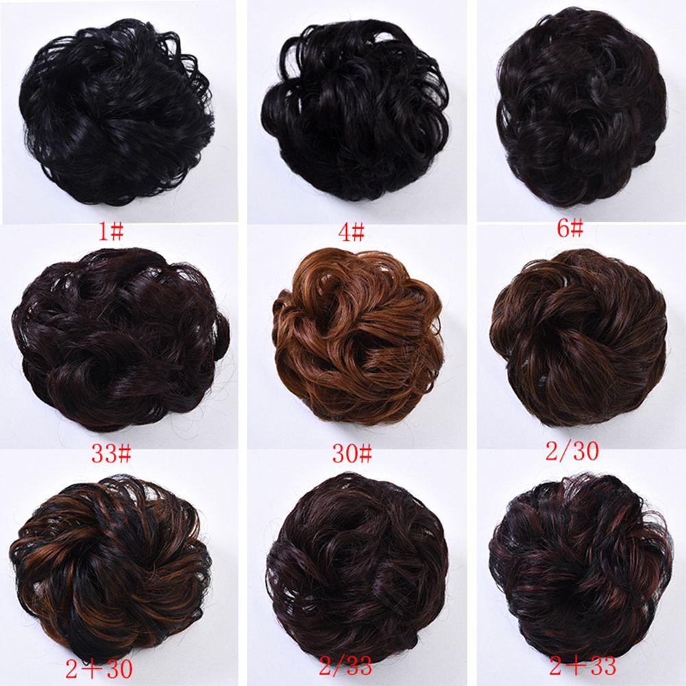 NEEDWAY Wig hair Convient Girl Bud head Aksesoris Rambut Meningkatkan volume Rambut Kepala Bola Lingkaran Bola Wig
