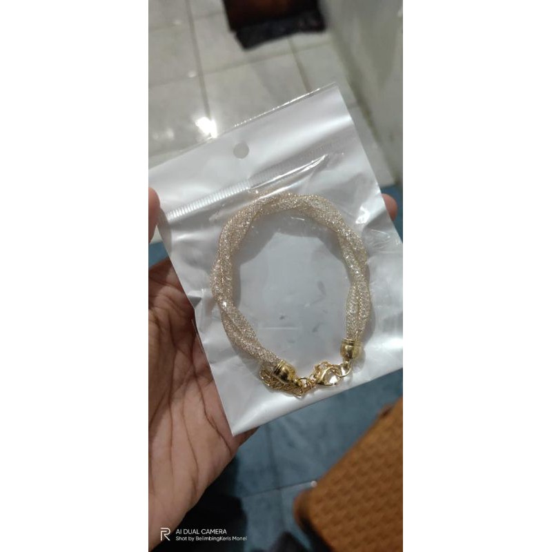 gelang titanium tali lilit