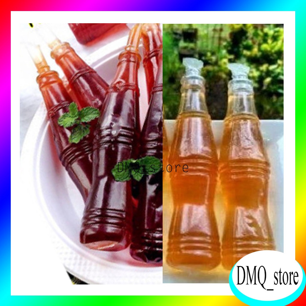 Plastik Es Wawan Bentuk Botol 100 pcs - Plastik Es Pudot Botol - Plastik Kemasan Es