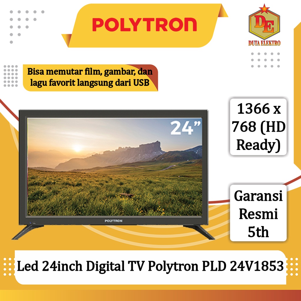 Led 24inch Digital TV Polytron PLD 24V1853