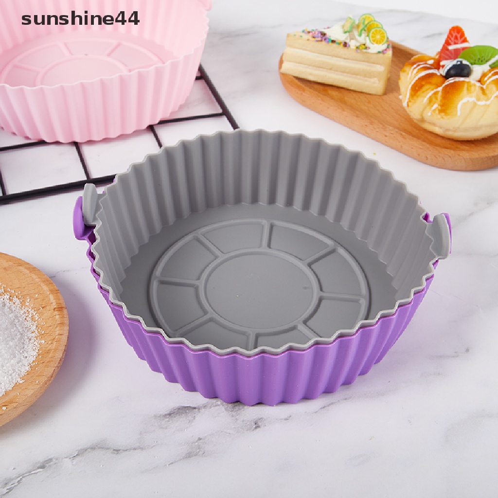 Sunshine Nampan Silikon Anti Lengket 16.5cm Untuk Air Fryer / Oven