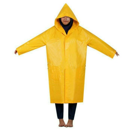 Jas Hujan Terusan Tebal Kuning