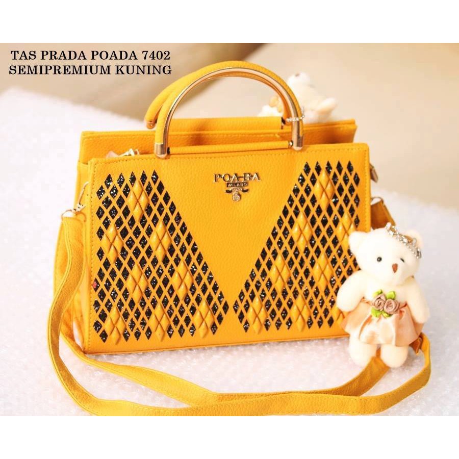 TAS PRADA POADA 7402 SEMIPREMIUM   Fashion Bag Tas Import Tas Batam Hand bag Tas Wanita Selempang