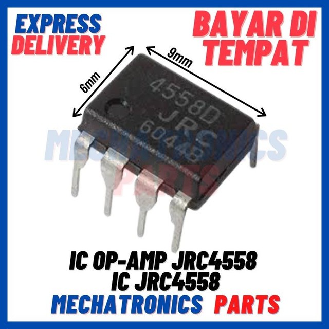 2PCS [ICS-9019] IC OP-AMP JRC4558 IC JRC4558