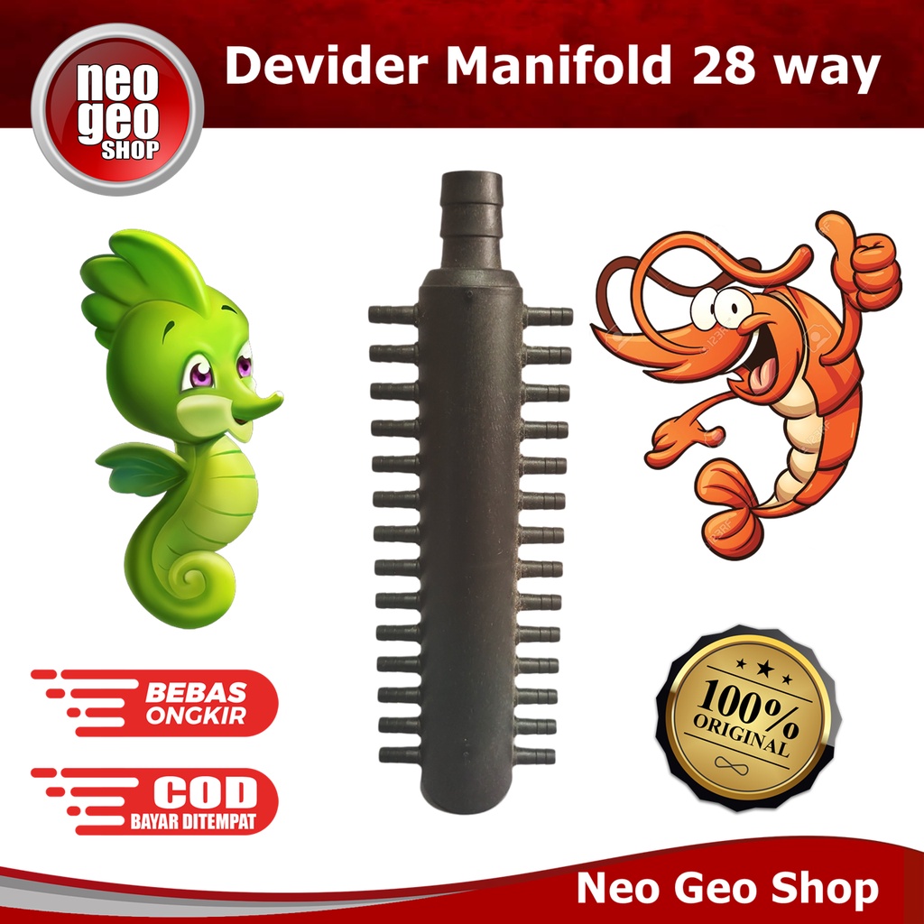 manifold 28 way air devider Pembagi cabang Udara Aerator Air Pump