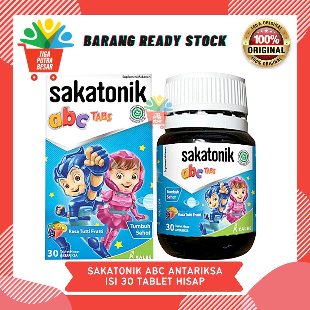 SAKATONIK ABC ANTARIKSA ISI 30 TABLET HISAP RASA TUTTI FRUTTI