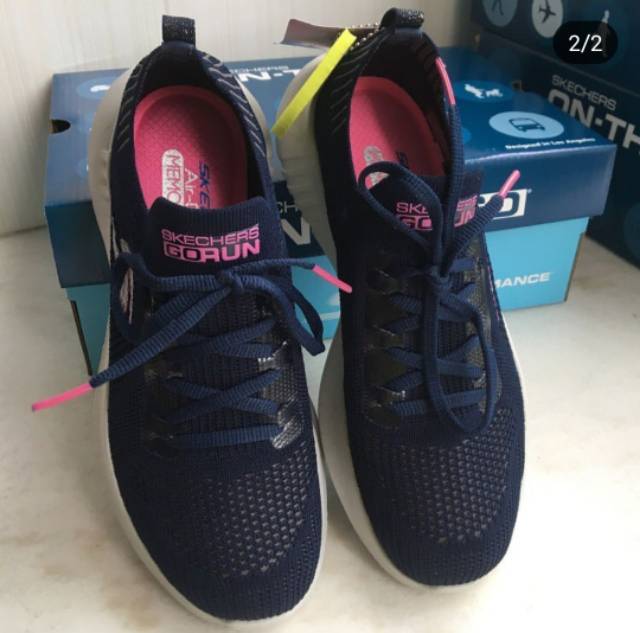 SEPATU WANITA SKECHERS GO RUN TINKER + LENGKAP BOX