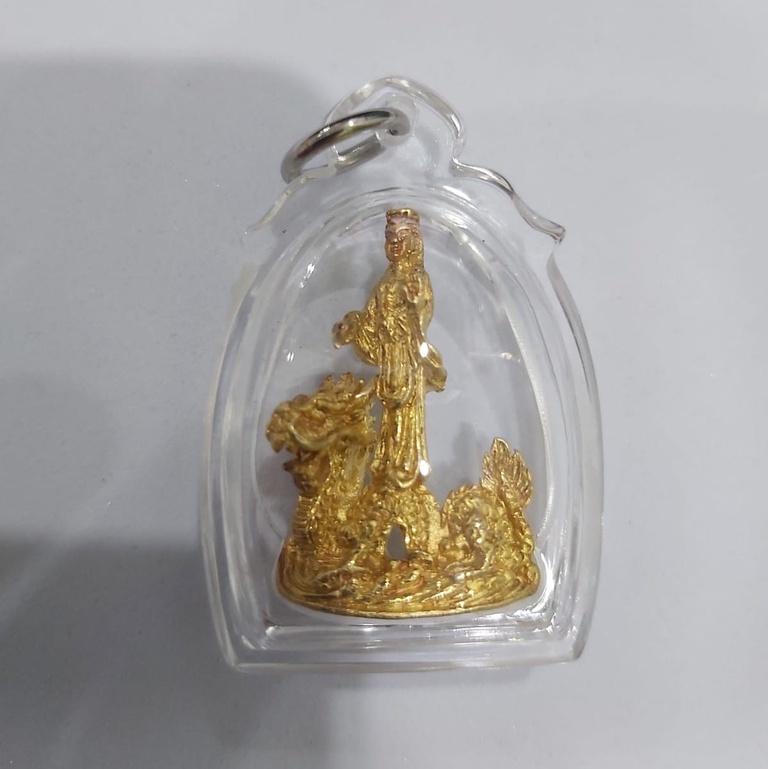 Liontin Dewi Kwan Im / Guan Yin / Avalokitesvara Bodhisattva Naik Naga