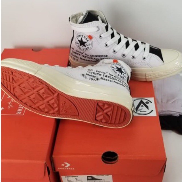 TERBARU!!!SEPATU SNEAKER 70s CHUCK TAYLOR OFF WHITE HI