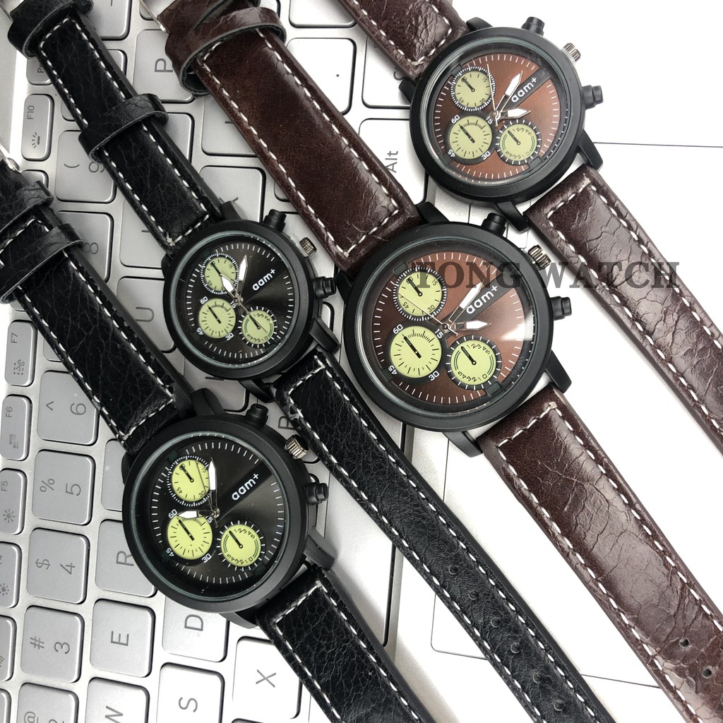 ✅[COD] Jam Tangan Kulit vios murah import grosir premium arloji pria tanggal men watch C18