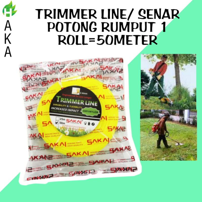 SENAR POTONG RUMPUT 1ROLL/ TALI POTONG RUMPUT/ TRIMMER LINE/ MESIN POTONG RUMPUT