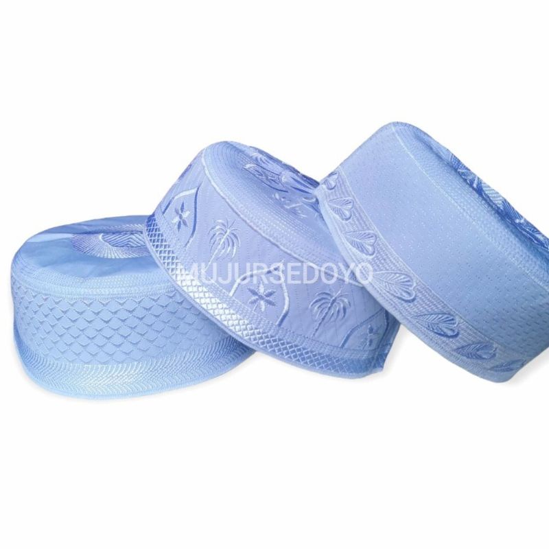 Peci Kain Kopiah Bulat Bugis Madinah Putih Haji