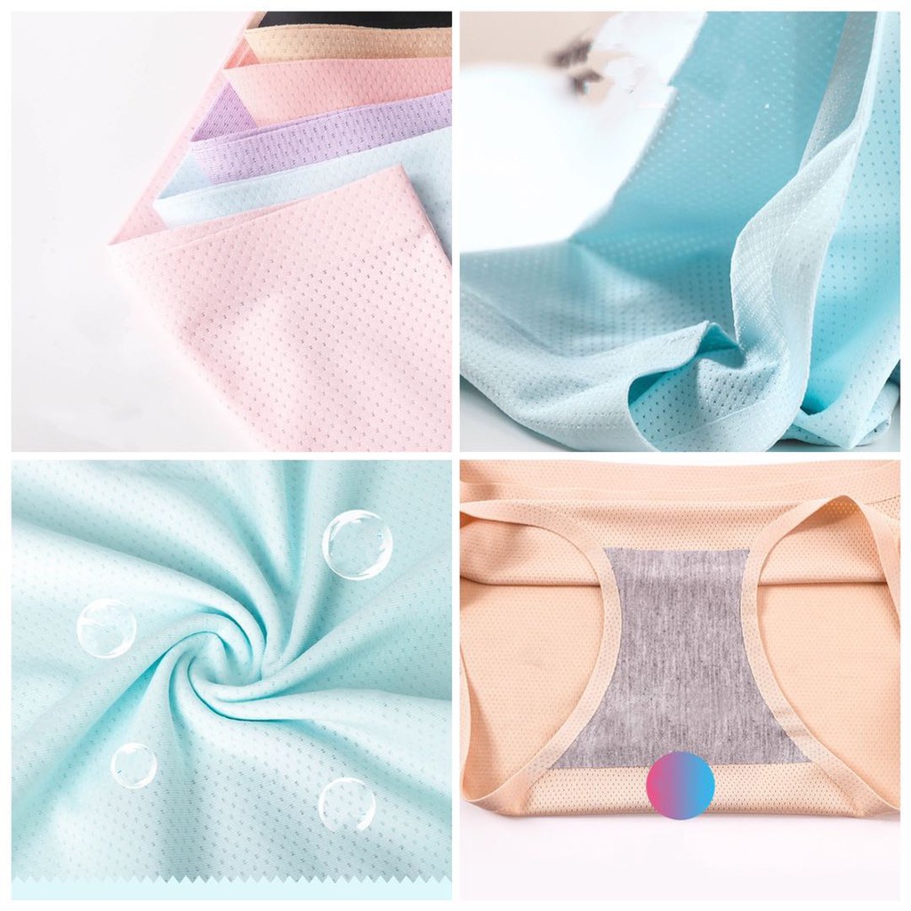 Celana Dalam Brief Seamless Pori Berlubang Bahan Ice Silk Untuk Wanita Import