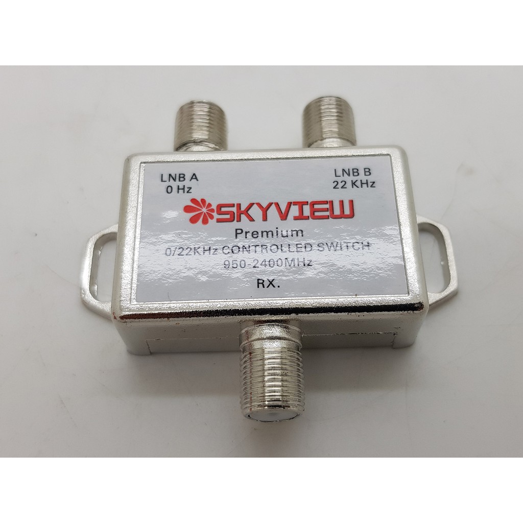 Switch 22k Skyview 2 LNB / Satelit 1 Receiver on off Switch