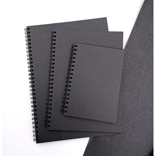 NOTEBOOK BLACK PAPER/SKETCKBOOK BLACK PAPER/A6/A5/B5