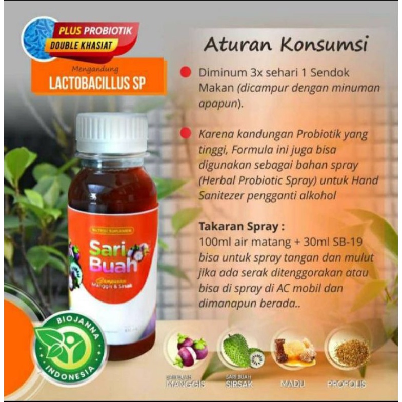 Sari Buah Probiotik