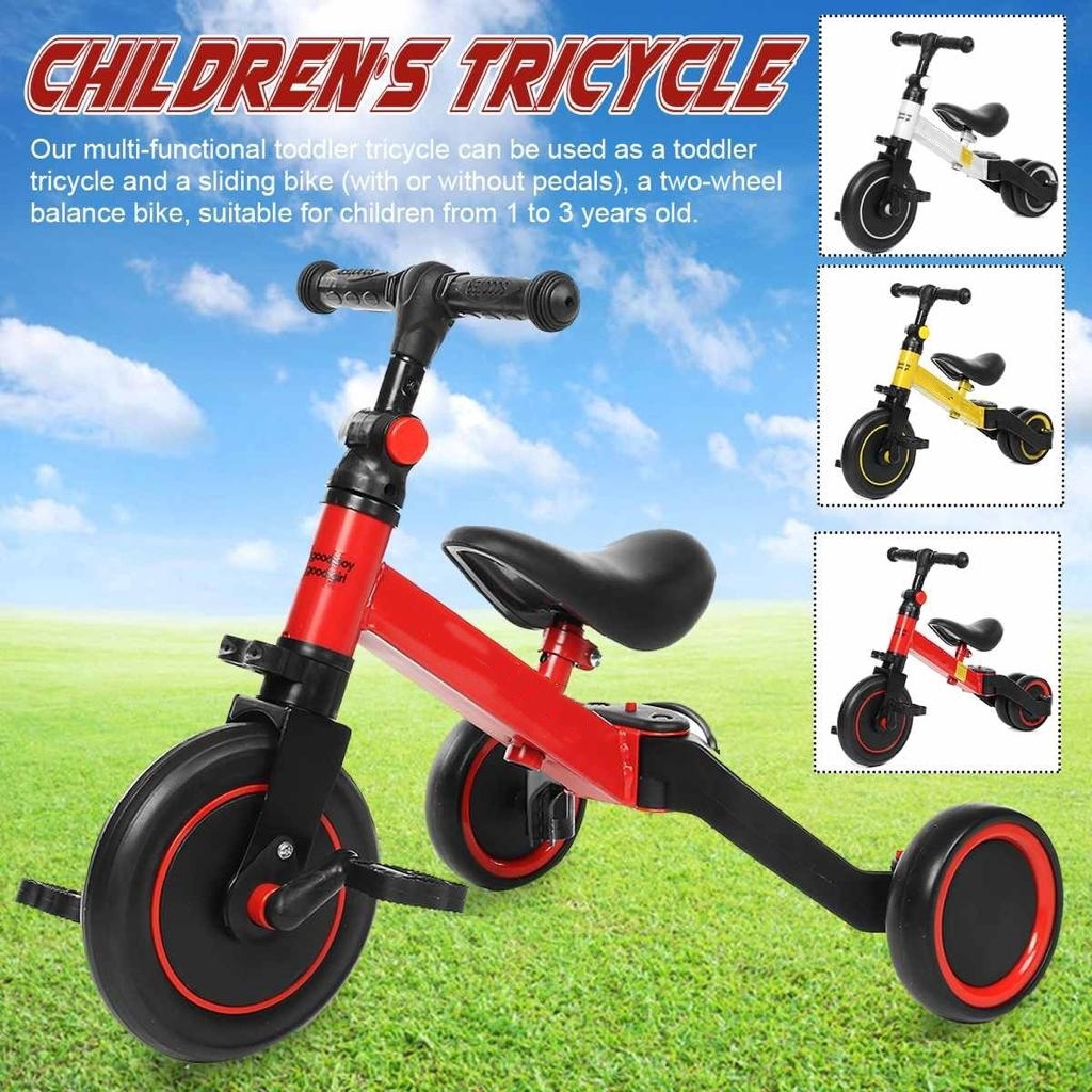 MMTOYS CM-O24 Mainan Anak Sepeda Keseimbangan Dorong Bayi Roda 3 Ban / Balance Bike Tricycle Ride On-1
