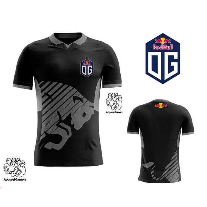 Jersey Team OG Redbull Gray - Kaos Baju Gaming