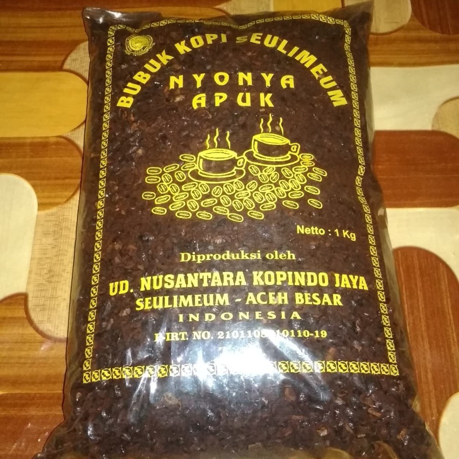 Kopi Aceh Nyonya Apuk bubuk kasar/Kopi Aceh Seulimum 1000 gram