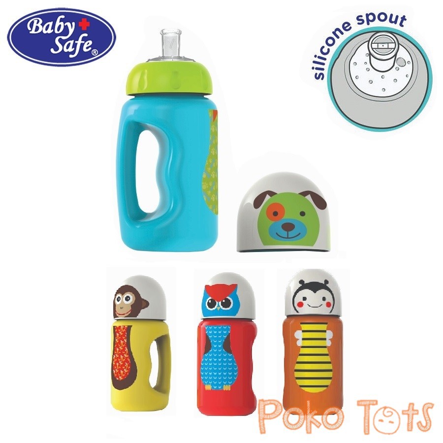 Baby Safe Soft Silicone Spout Bottle 300ml Botol Spout Silikon Lembut