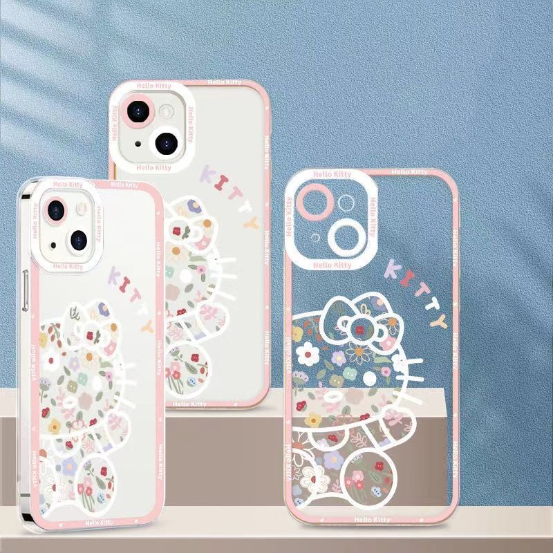 Soft Case Silikon TPU Transparan Motif Kucing Untuk IPhone 14 13 12 11 Pro XS Max X XR 8 7 6 6S Plus