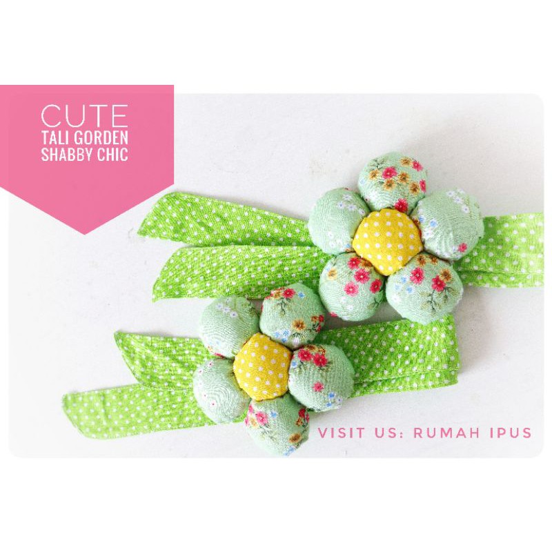 

Tali korden bentuk bunga topiari per biji ecer bukan sepasang| Tali Gorden Shabby Chic