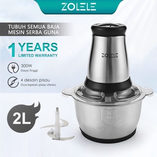ZOLELE 2L Food Chopper Multi Function Food Blender Stainless steel blender daging Meat Grinder Professional