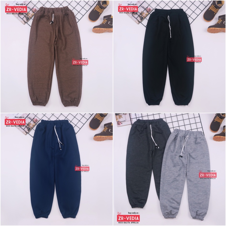 Jogger Molly Uk 7-8 Tahun / Celana Panjang Anak Laki Laki Perempuan Joger Pants Grosir Murah Polos