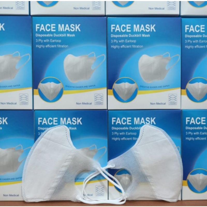 masker duckbill dewasa ini 50pcs