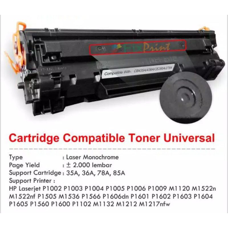 catridge compatible toner universal hp laserjet