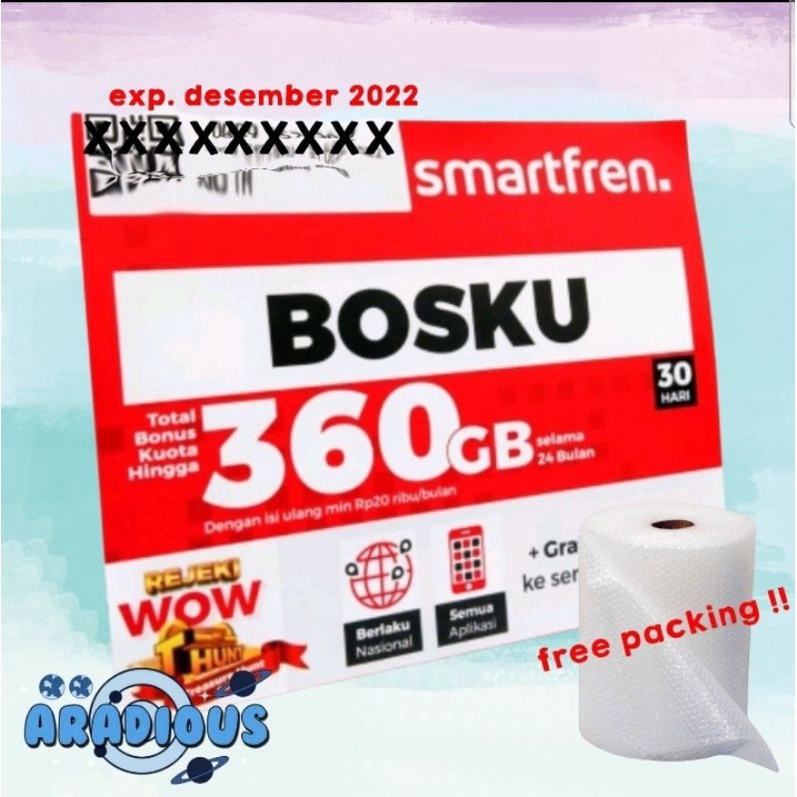 KARTU PERDANA SMARTFREN 360GB /pcs || KARTU SMARTFREN || KARTU PERDANANA .