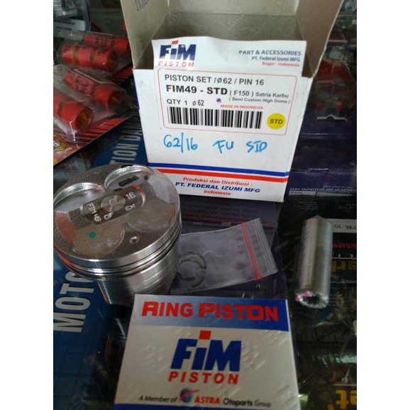 Piston Kit Suzuki Satria Fu Std 50 100 150 200 Fim Izumi Terbaru Dan Termurah Piston Ring Pen Klip
