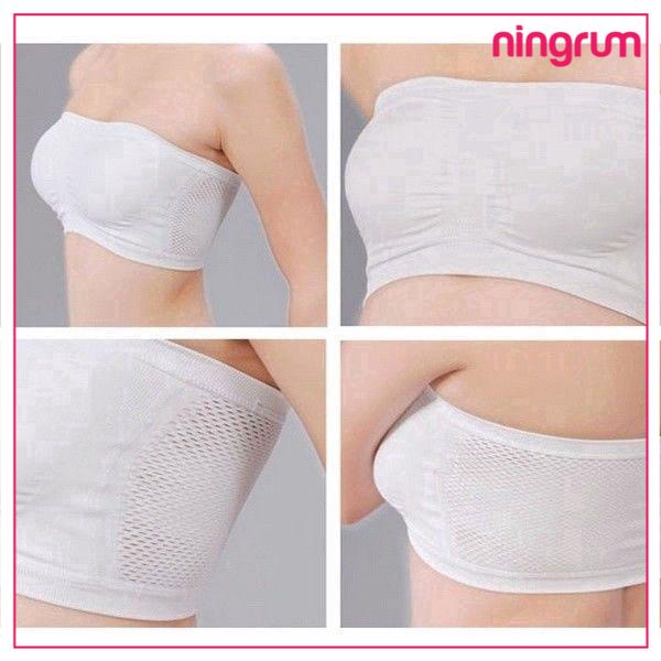 Ningrum Pakaian Dalam Bra Wanita BH Wanita Crop Top Tanpa Busa Bh Kemben Import Tanpa Tali Kemben Seamless - 2013