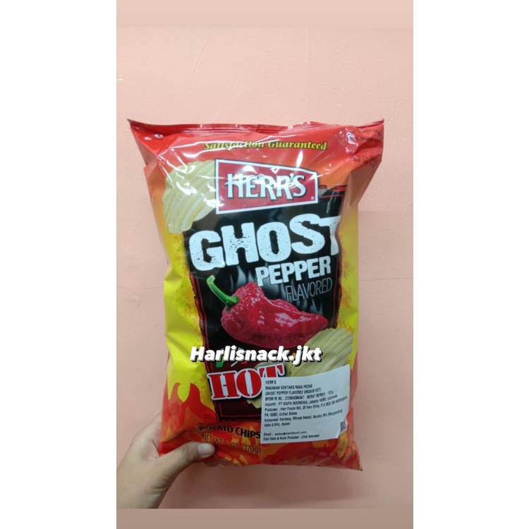 

HERRS POTATO CHIPS GHOST PEPPER - HERR'S HOT SPICY CHIP USA