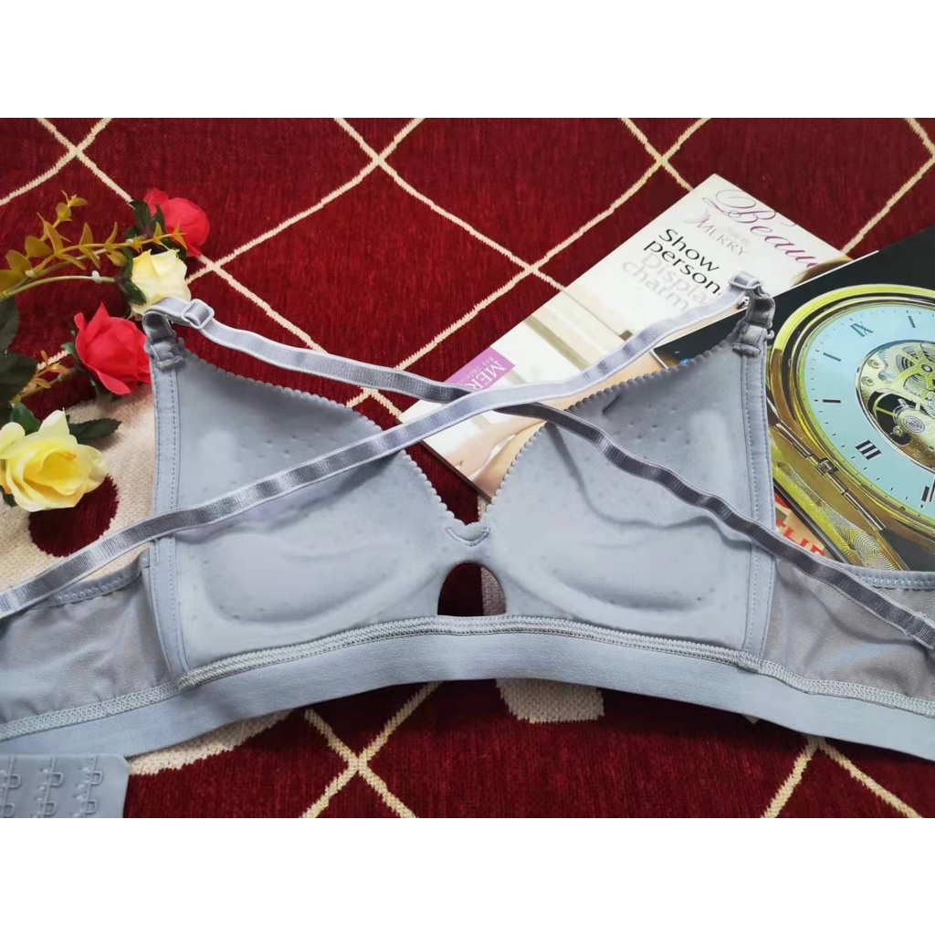 bra / bh wanita 6613  busa tipis kain lembut tidak ada kawat (PROMO BELI 4 FREE MASKER)