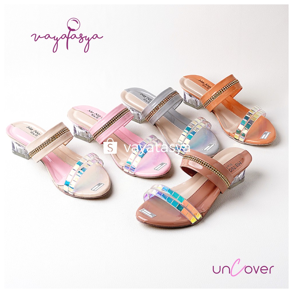 Vayatasya Ha No Ra | Uncover Slip On Anak Perempuan | Sandal Sepatu High heel