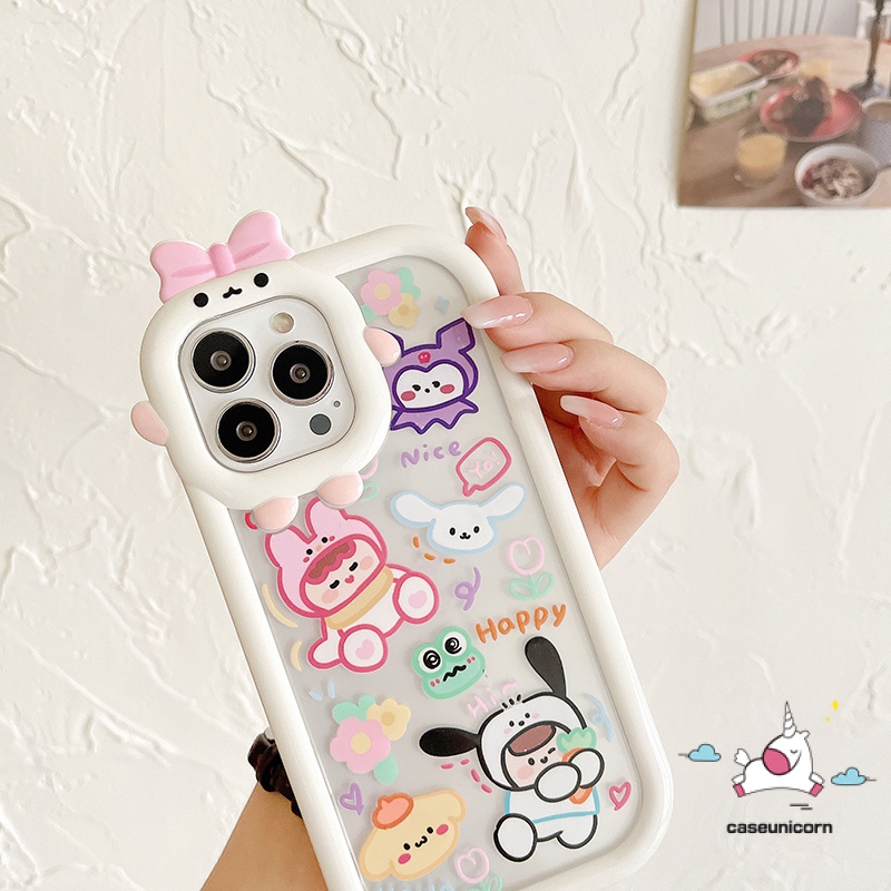 Soft Case Desain Kartun Monster Kecil 3D Untuk IPhone 11 13 12 14 Pro MAX 6 6S 7 8 14 Plus XR X XS MAX SE 2020