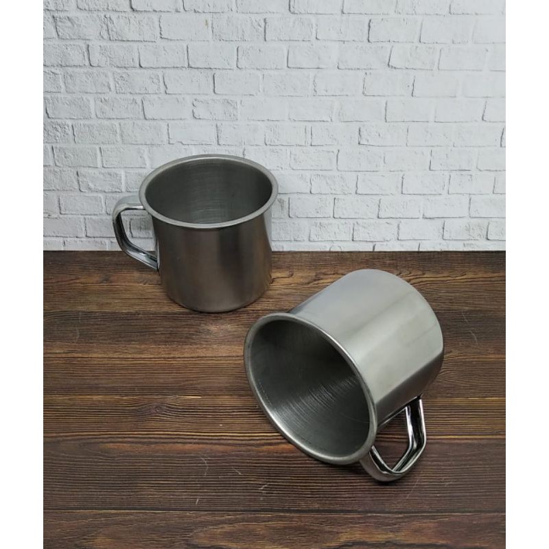 MUG KECIL STAINLESS  1 LUSIN CANGKIR STAINLESS