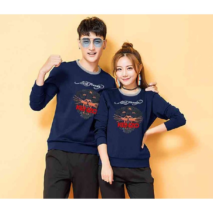 [Couple Sweater Kenzo Navy LO] couple sweater kenzo babyterry navy