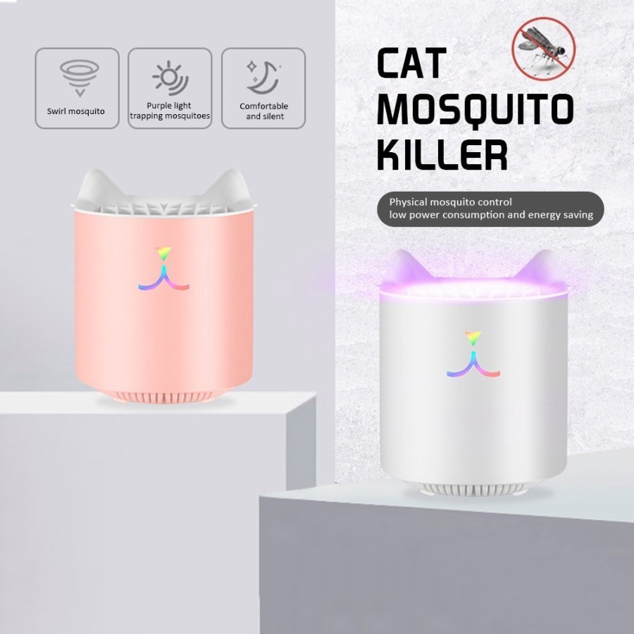 Perangkap Nyamuk - Mosquito Killer Lamp UV Cat Shape