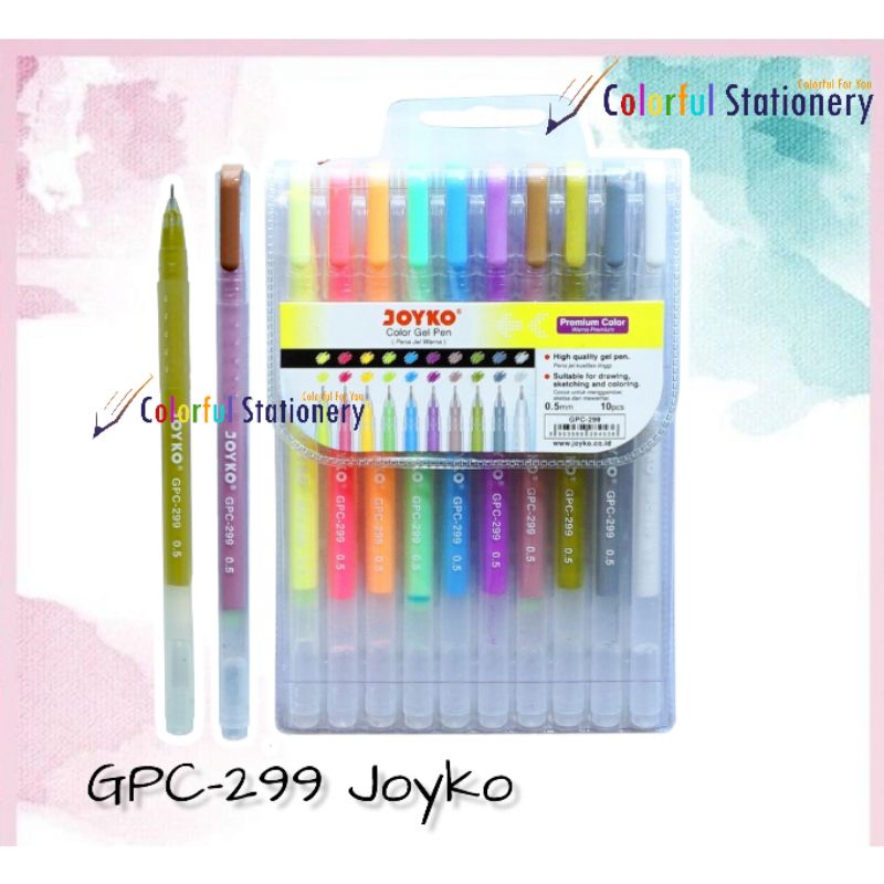 

Gel Pen Color 10 Warna Joyko GPC 299